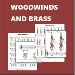 woodwinds brass instrument fingering charts