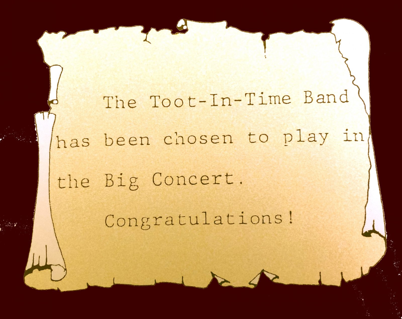 toot in time invitation