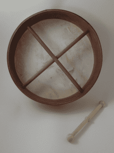 celtic Cross bodhran back