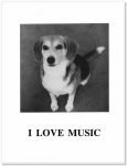 Music greeting card I Love Music