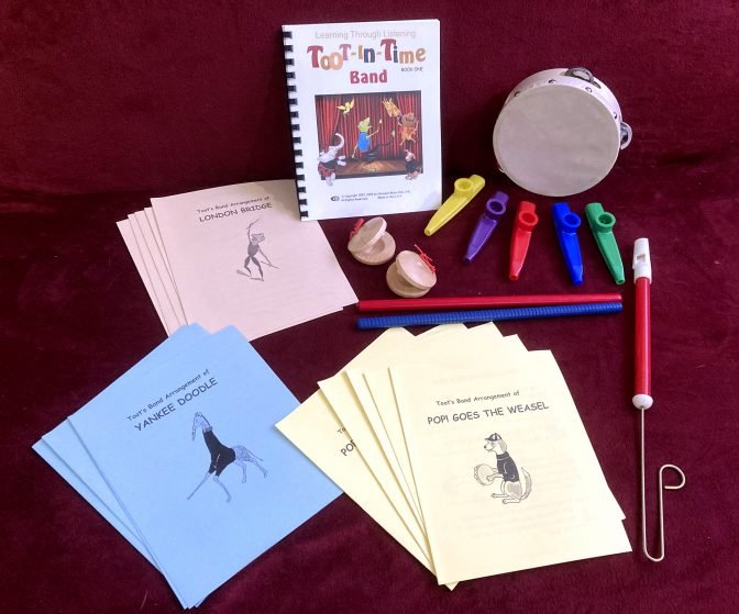 toot in time band story book, music lessons and instruments