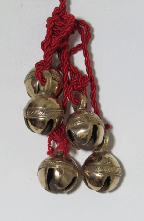 Solid Brass Bells on a Cord