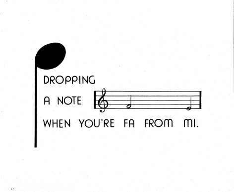 Dropping a Note