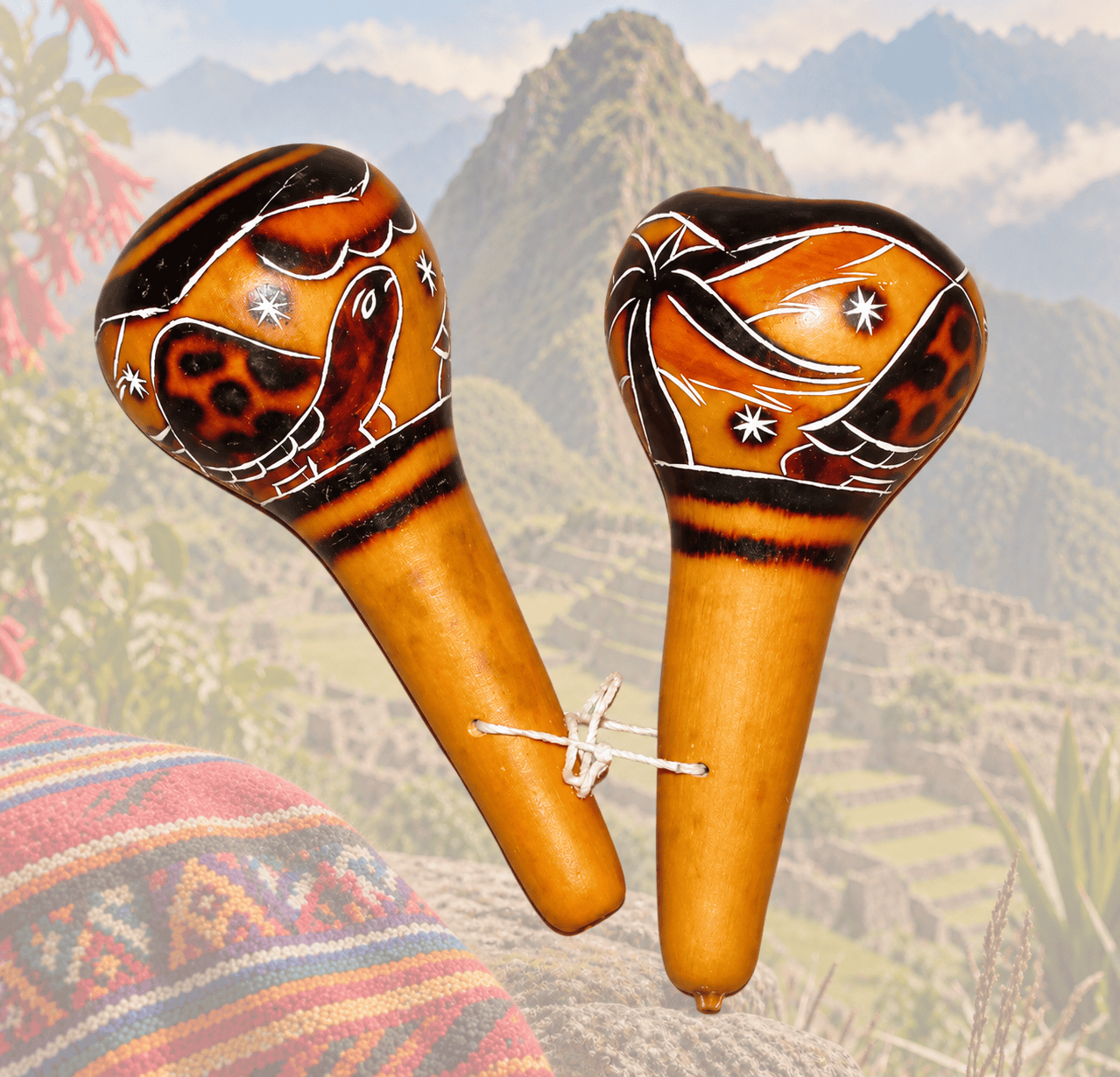 Generated image_ Andean Maracas with Misty Mountain Ruins